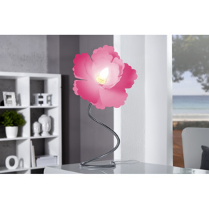 Ružová stolová lampa Peonia »