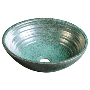 Sapho keramika, priemer 46cm, ATTILA umývadlo, zelená meď ( DK016 )