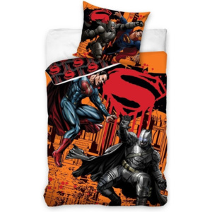 CARBOTEX Obliečky Batman vs Superman bavlna 140/200, 70/90 cm