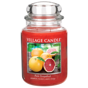 Village Candle Vonná svíčka ve skle, Růžový grapefruit, Pink Grapefruit, 645 g