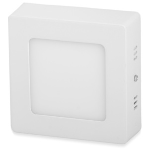 T-LED Biely prisadený LED panel hranatý 115 x 115mm 6W Farba svetla: Denná biela