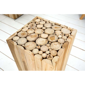 Konferenčný stolík z naplaveného dreva Säule Mosaik 30 x 30 cm »