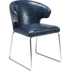 Sada 2 modrých jedálenských stoličiek Kare Design Atomic