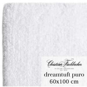 Christian Fischbacher Kúpeľňový koberček 60 x 100 cm biely Dreamtuft Puro, Fischbacher