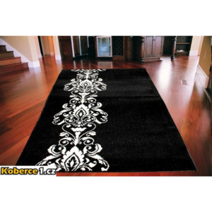 Kusový koberec PP Akant čiernobiely 160x210, Velikosti 160x210cm