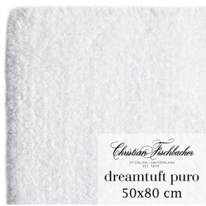 Christian Fischbacher Kúpeľňový koberček 50 x 80 cm biely Dreamtuft Puro, Fischbacher