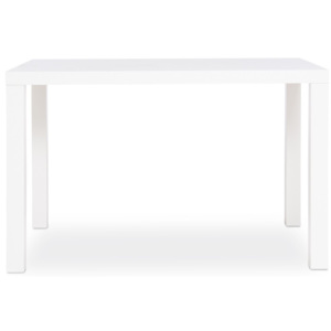 Lesklý biely jedálenský stôl Intertrade Primo, 80 × 120 cm