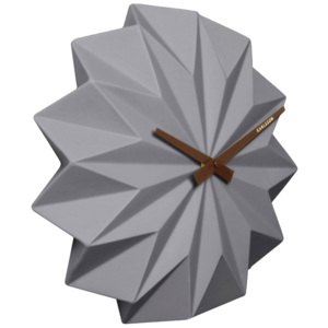 Dizajnové nástenné hodiny KA5531GY Karlsson Origami 27cm (8714302618871)