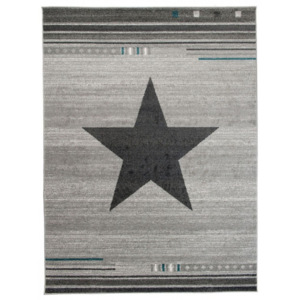 Kusový koberec Hviezda svetlo sivý, Velikosti 80x150cm
