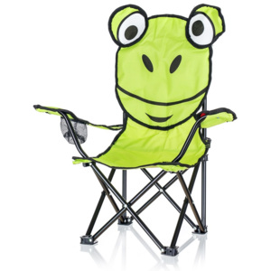 Happy Green Detské skladacie kreslo Žaba