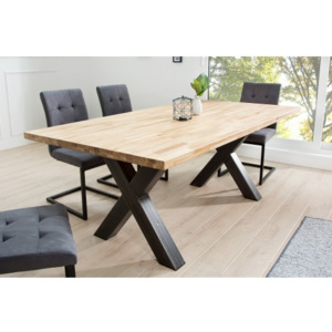 Jedálenský stôl 37882 200x100cm Masív drevo Dub-Komfort-nábytok