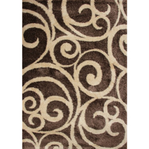 Kusový koberec Shaggy vlas 30 mm Lunka hnedý 160x230, Velikosti 160x230cm