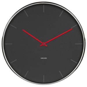 Karlsson 5643GY Designové nástenné hodiny, 40 cm