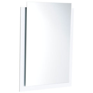 Sapho_z EMA zrkadlo s presahom s LED osvetlením 50x65cm, biela ( 22456 )