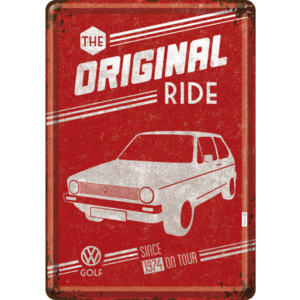 Nostalgic Art Plechová pohľadnice - VW Golf (The Original Ride)