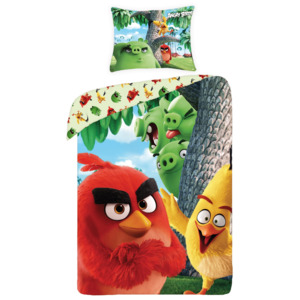 Halantex Detské obojstranné obliečky Angry Birds, 140x200 cm - Ruďák