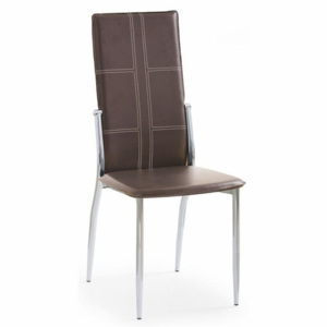 Kovová stolička K47 Halmar - barva hnědá