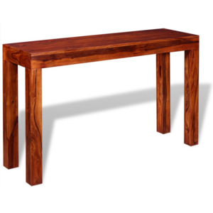Konzolový stolík, drevený masív sheesham, 120x35x75 cm