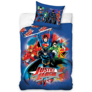 Tip Trade Detské obliečky Justice League, 140 x 200 cm, 70 x 80 cm