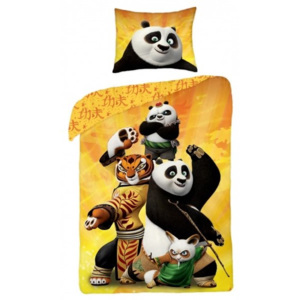 Halantex Detské obojstranné obliečky Kung Fu Panda, 140x200 cm