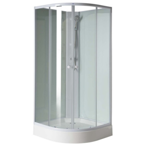 Aqualine AIGO štvrťkruhová sprchová zástena 900x900x2050mm, číre sklo