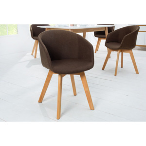 Dizajnová stolička Sweden II hnedá