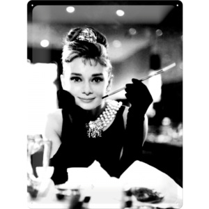 Nostalgic Art Plechová ceduľa: Audrey Hepburn - 40x30 cm