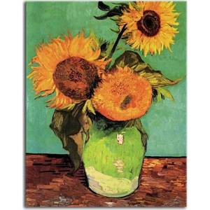 Obrazy Van Gogh - Three Sunflowers in a vase zs10391