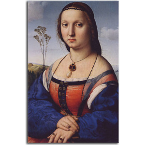 Portrait of Maddalena Doni - Rafael Santi obraz zs17988