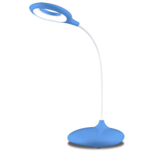 Ecolite LED stolová lampa 5W nabíjacia modrá