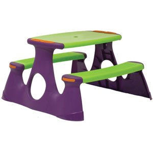 Starplay Piknikový stôl - zeleno-fialový
