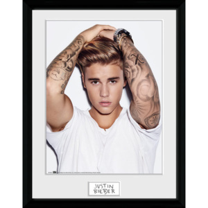 Rámovaný Obraz - Justin Bieber - Hair