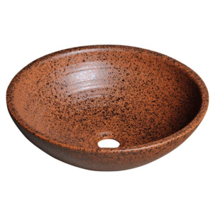 Sapho keramika, priemer 46cm, ATTILA umývadlo, terakota hnedá ( DK014 )