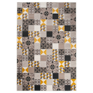 Kusový koberec PP Mozaika béžový, Velikosti 120x170cm