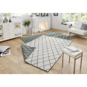 Bougari - Hanse Home koberce Kusový koberec Twin-Wendeteppiche 103117 grün creme - 80x350