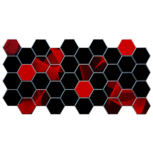 PVC 3D obklad - hexagon