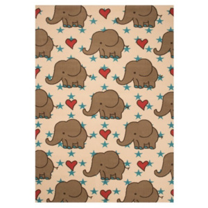 Zala Living - Hanse Home koberce Kusový koberec Bambini 103059 Elefanten 140x200cm - 140x200