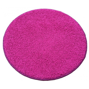 Vopi koberce Kusový guľatý koberec Color shaggy ružový - 57x57 kruh
