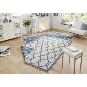 Bougari - Hanse Home koberce Kusový koberec Twin-Wendeteppiche 103123 blau creme - 80x150