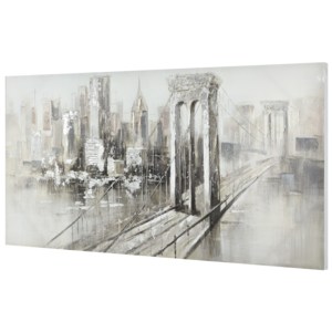 [art.work] Ručne maľovaný obraz - most - plátno napnuté na ráme - 70x140x3,8 cm