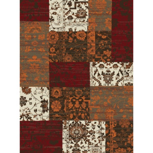 Hanse Home Collection koberce akcia: 120x170 cm Kusový koberec Prime Pile 101186 Patchwork Optik Terra/Rot/Beige/Braun - - 120x170 -
