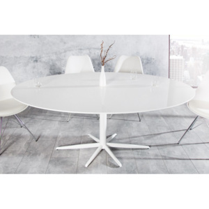 SIGNUM jedálenský stôl okrúhly biely
