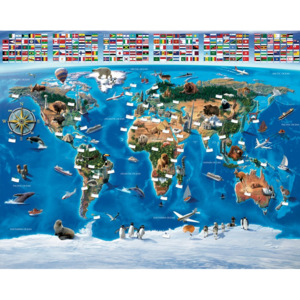 Mapa Světa - fototapeta na stenu