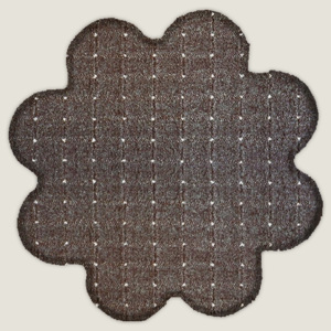 Vopi koberce Kusový koberec Udinese hnedý kvietok - 120x120 kruh