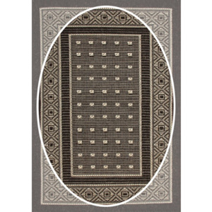 Kusový koberec Primavera tmavo hnedý ovál, Velikosti 120x160cm