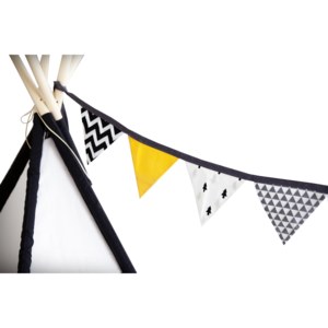 Vigvam design Vlajková obojstranná girlanda Modern Art - žltá