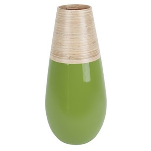 PRESENT TIME Dekoračná váza Bamboo Drop S zelená