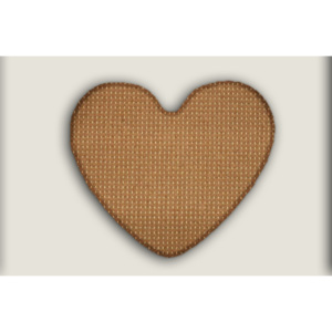 Vopi koberce Kusový koberec Birmingham hnedý srdce - - 100x120 - srdce -