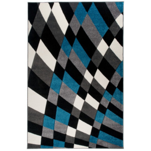 Kusový koberec Vejár modrý 120x170, Velikosti 120x170cm