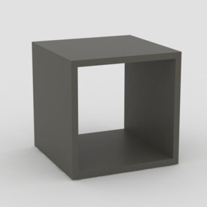 Drevona, stolík REA BLOCK, graphite (REA BLOCK multifunkčný stolík)